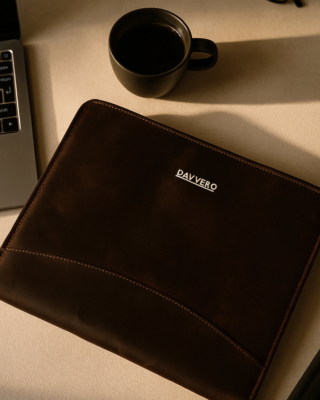 13'' Leather Portfolio Case - Full Grain A4 | Davvero