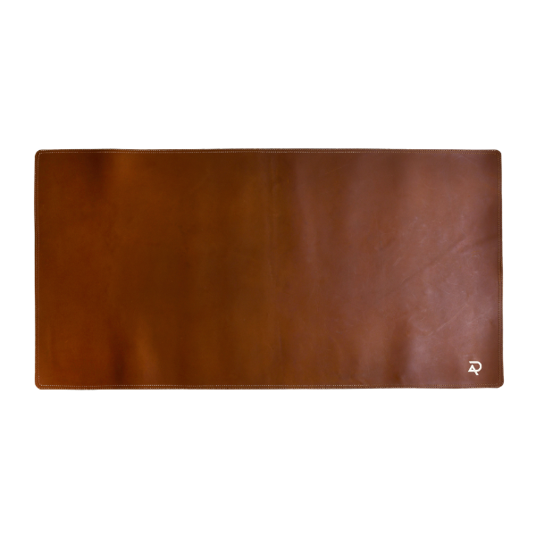 Leather Desk Mat UK with logo