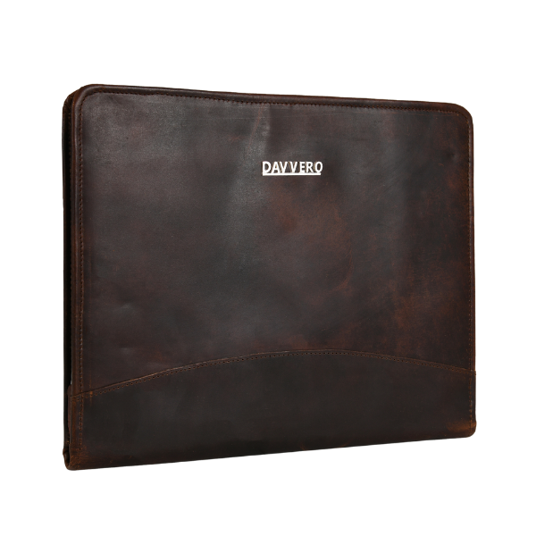 Leather portfolio UK conference folder