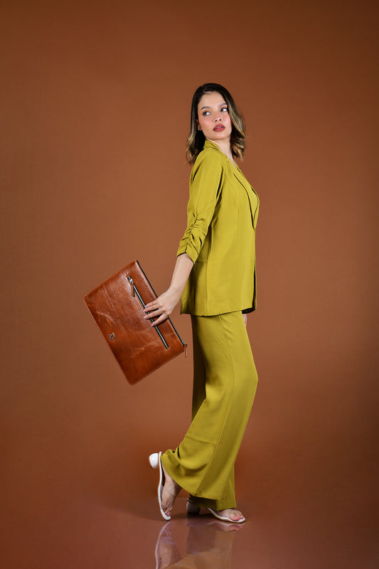 leather laptop sleeve brown