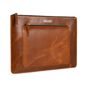 leather laptop sleeve front pocket