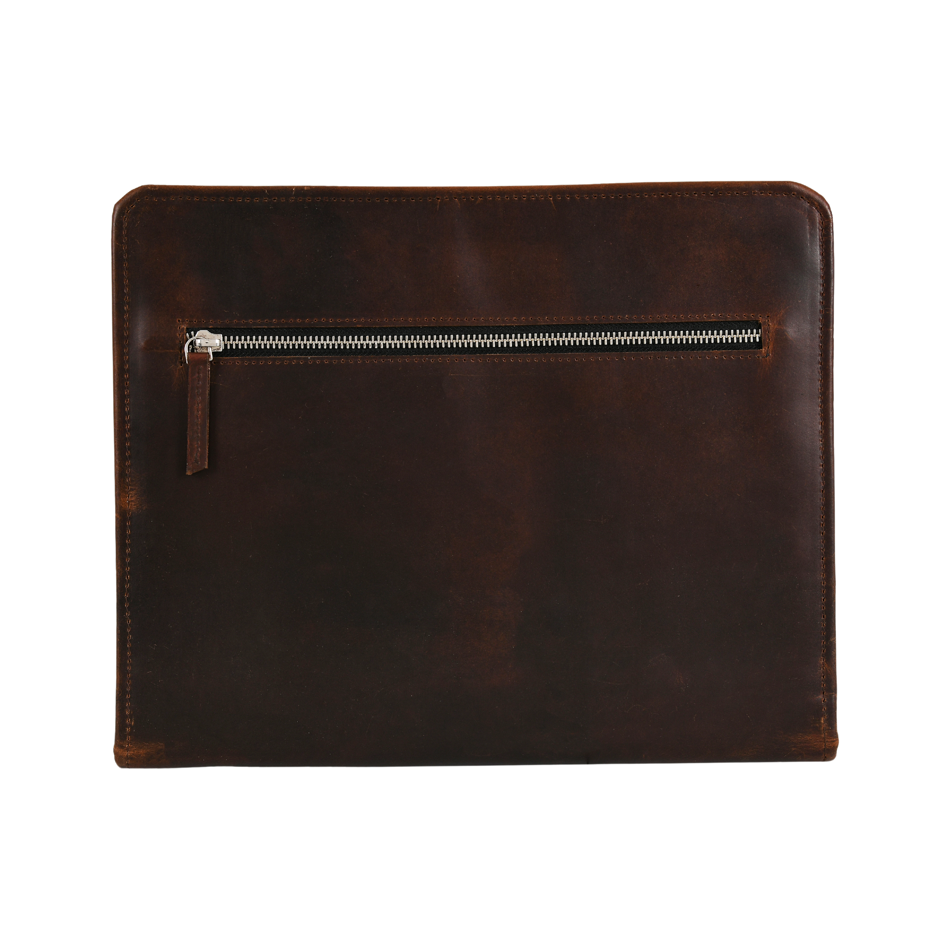 leather folder with zipper