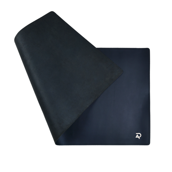 Leather Desk Mat (Black) | Full-Grain Desk Pad & Blotter