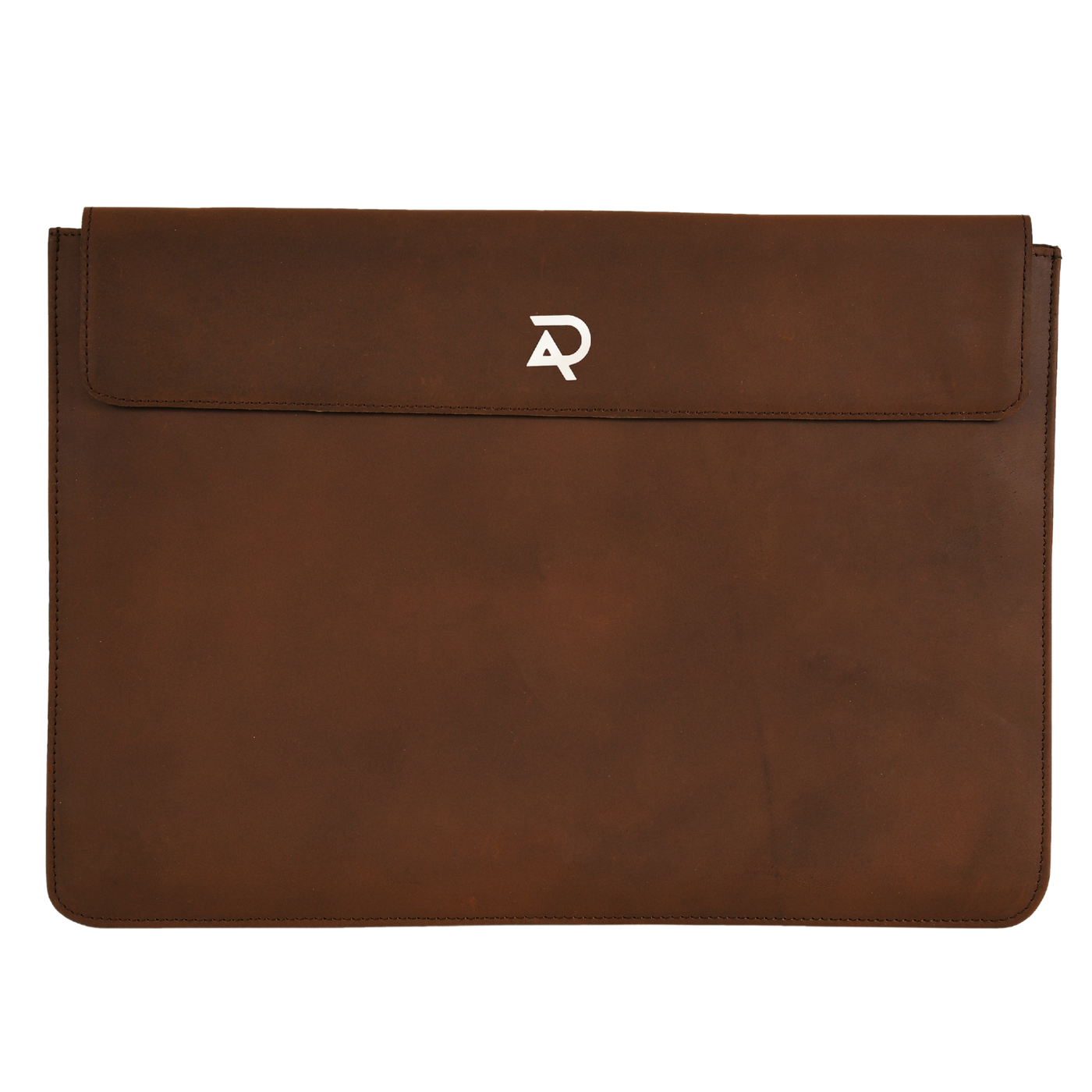 leather brown laptop sleeve front flip