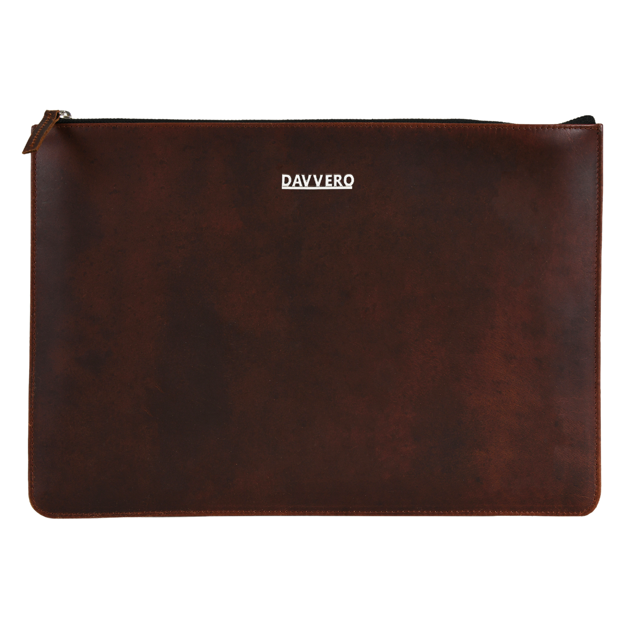 leather laptop sleeve back