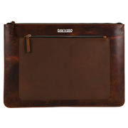 crazy brown laptop sleeve front pocket