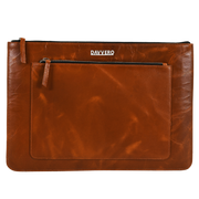 crazy brown leather sleeves laptop