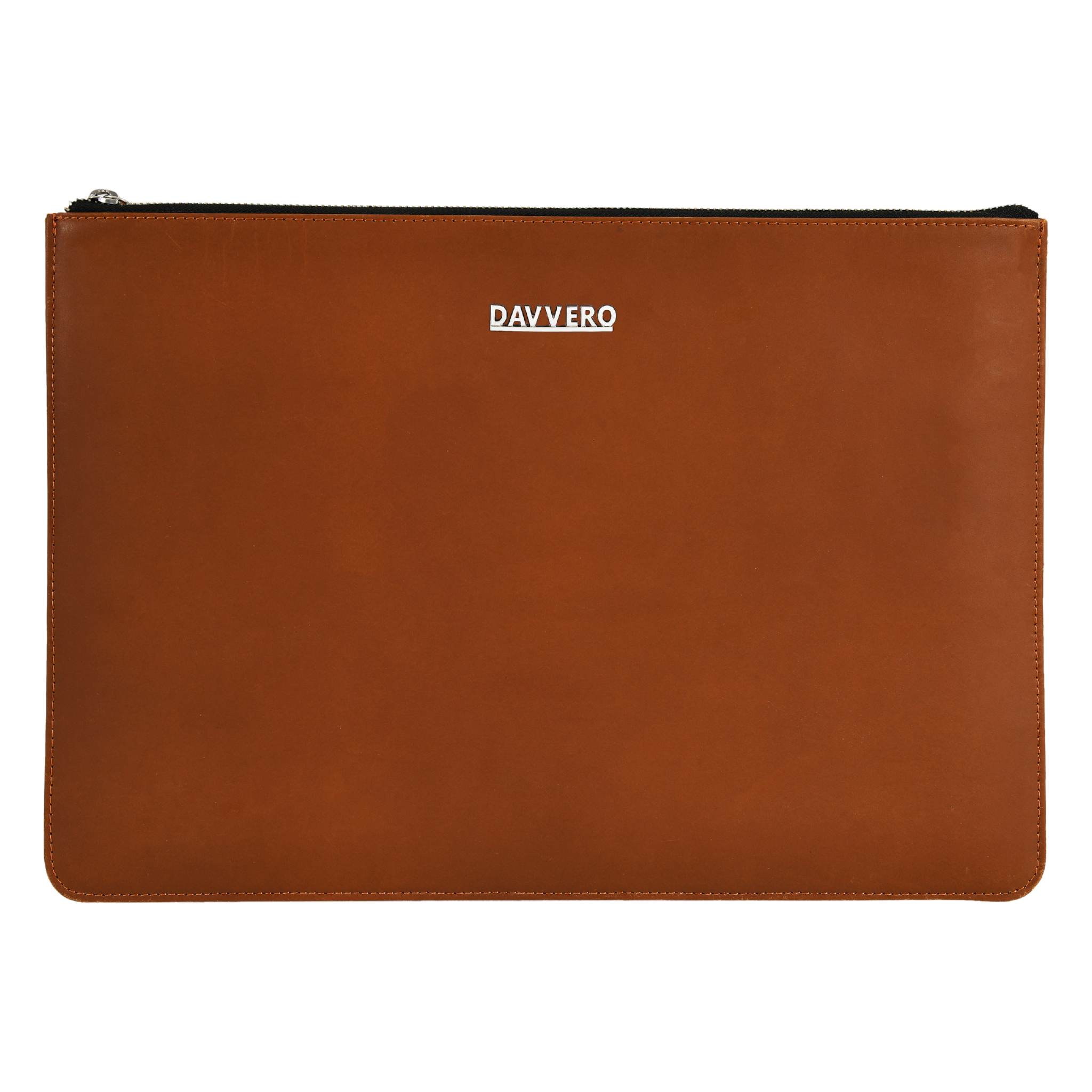 leather laptop sleeve back