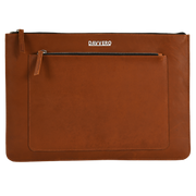 tan leather laptop sleeve front pocket